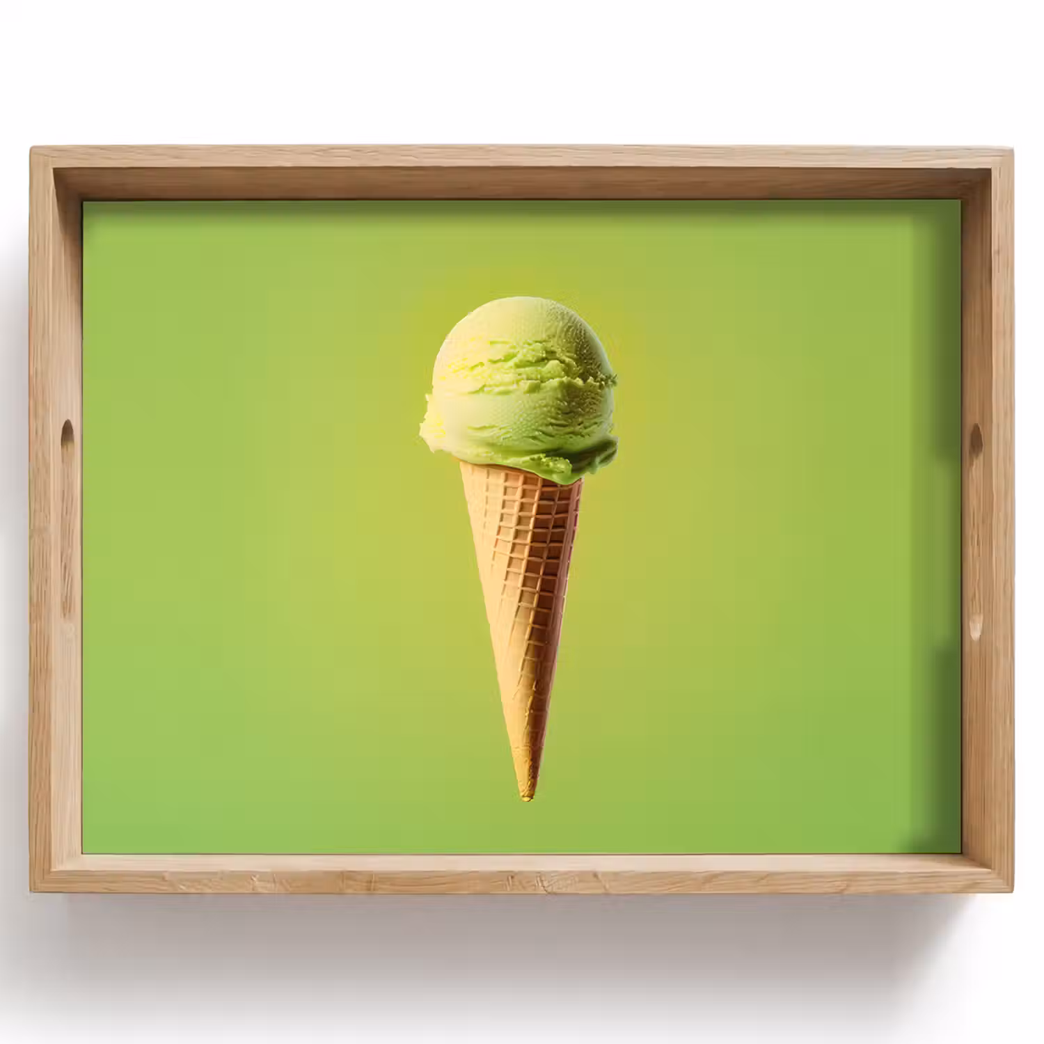 Hoorntje - Schepijs - Groen Dienblad Rechthoek middel -z3d_shopping
