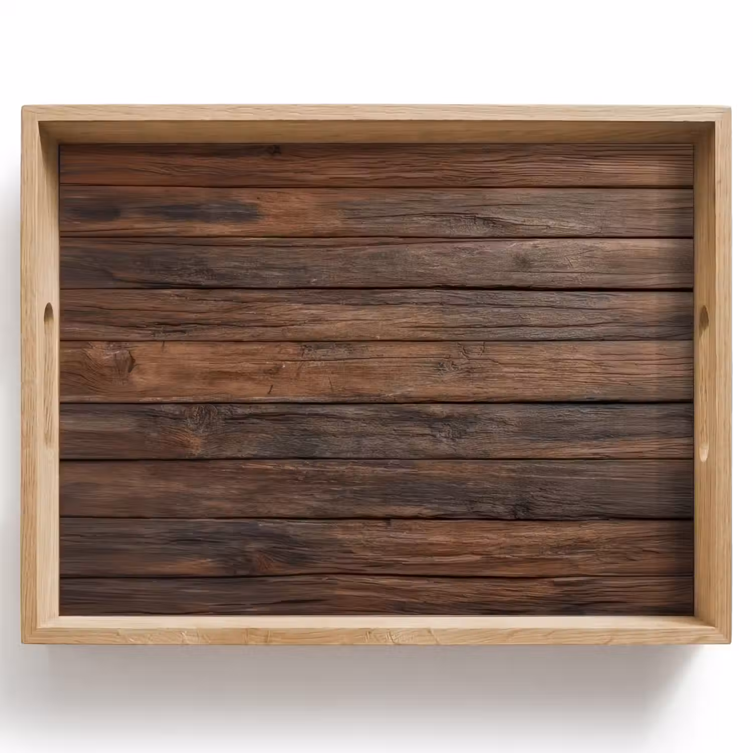 Houten plankpatroon - Warmte - Natuurlijk Dienblad Rechthoek middel -z3d_shopping