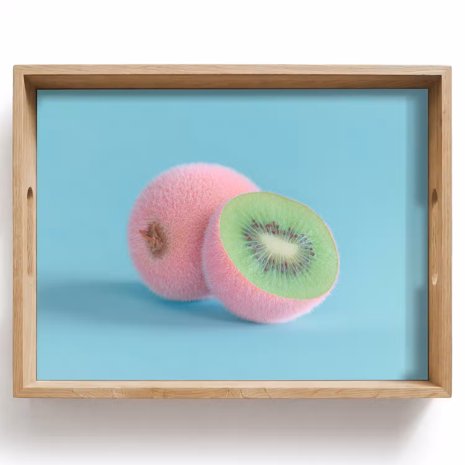 Kiwi - Blauw - Surrealistisch Dienblad Rechthoek middel -z3d_shopping
