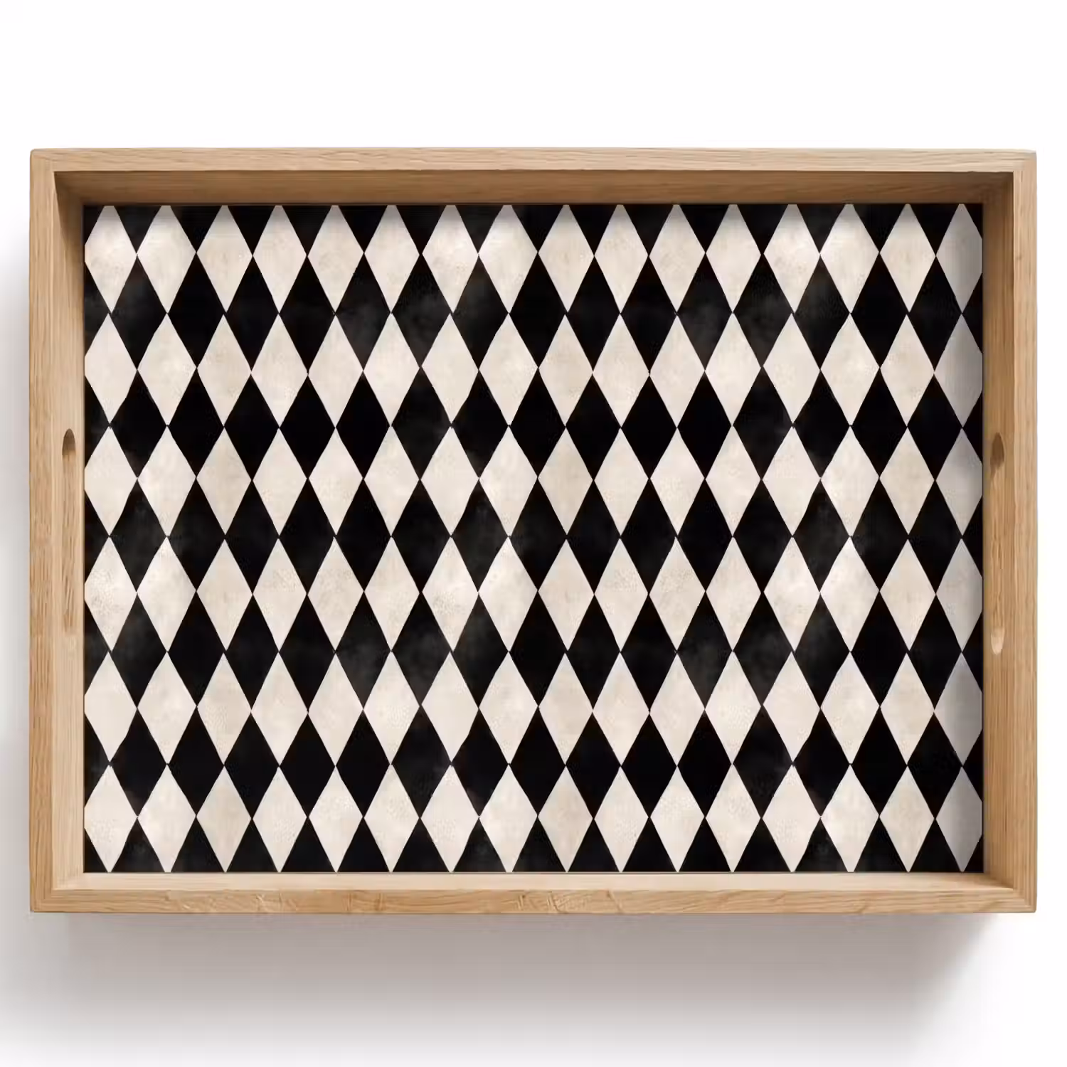 Klassiek - Patroon - Zwart Dienblad Rechthoek middel 911 -z3d_shopping