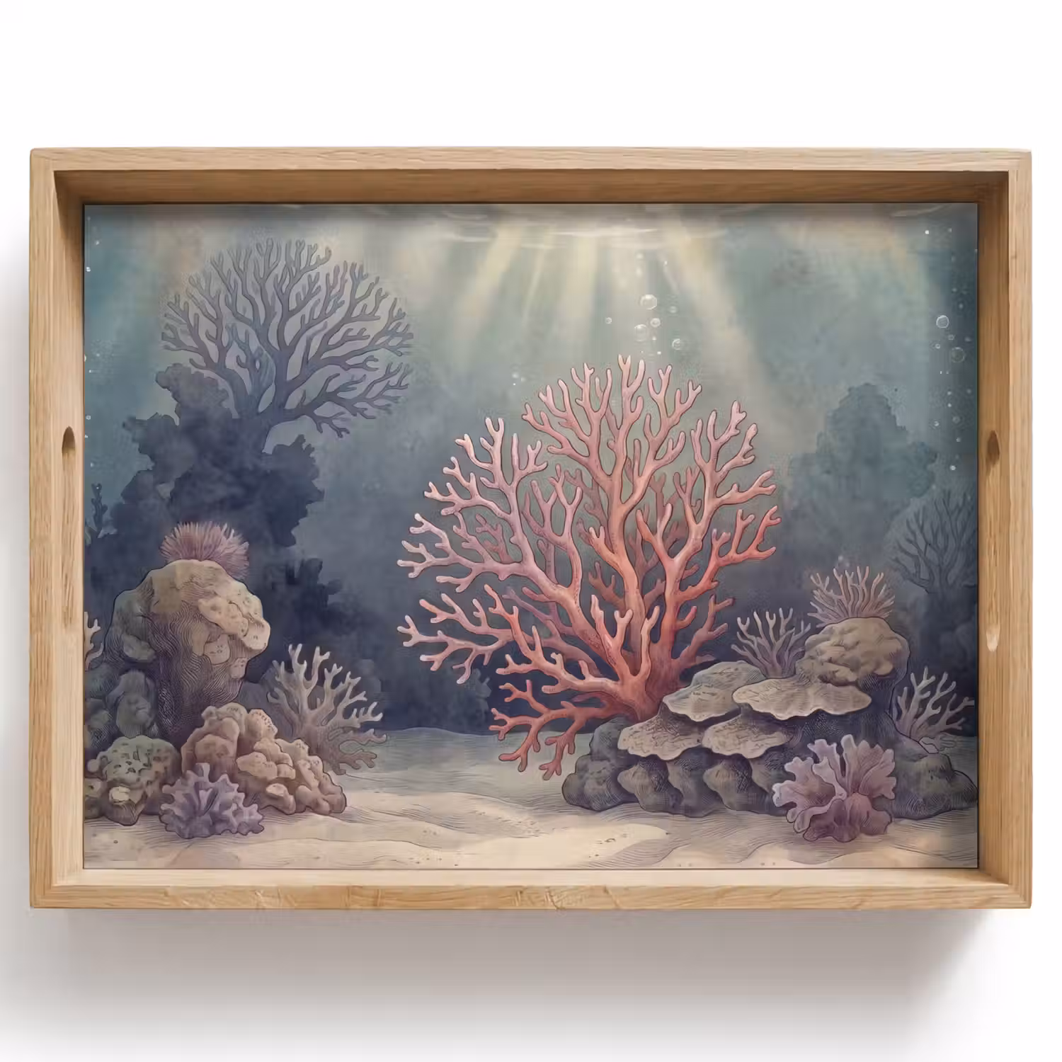 Koraal - Onderwater - Natuur - Roze Dienblad Rechthoek middel -z3d_shopping