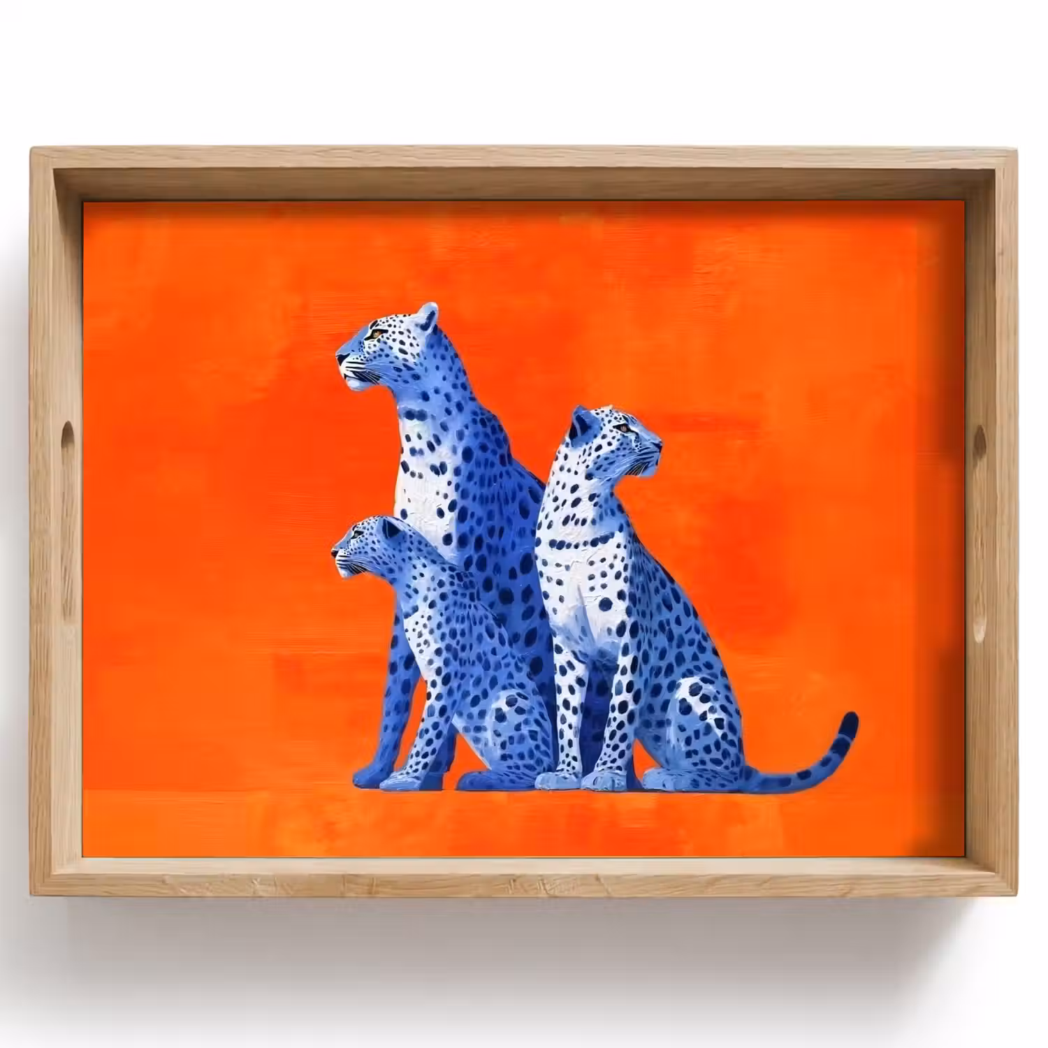 Luipaarden - Stippen - Oranje Dienblad Rechthoek middel -z3d_shopping