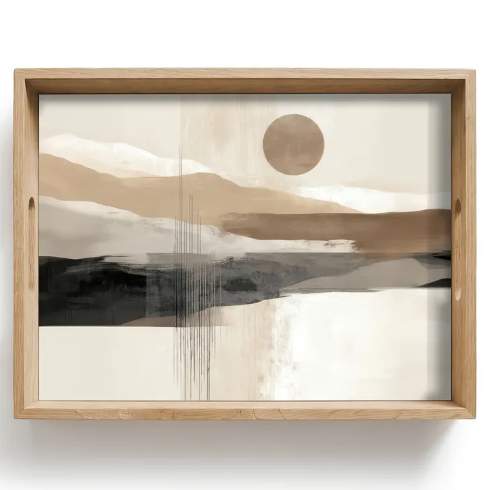 Minimalistisch - Landschap - Dimensie Dienblad Rechthoek middel -z3d_shopping