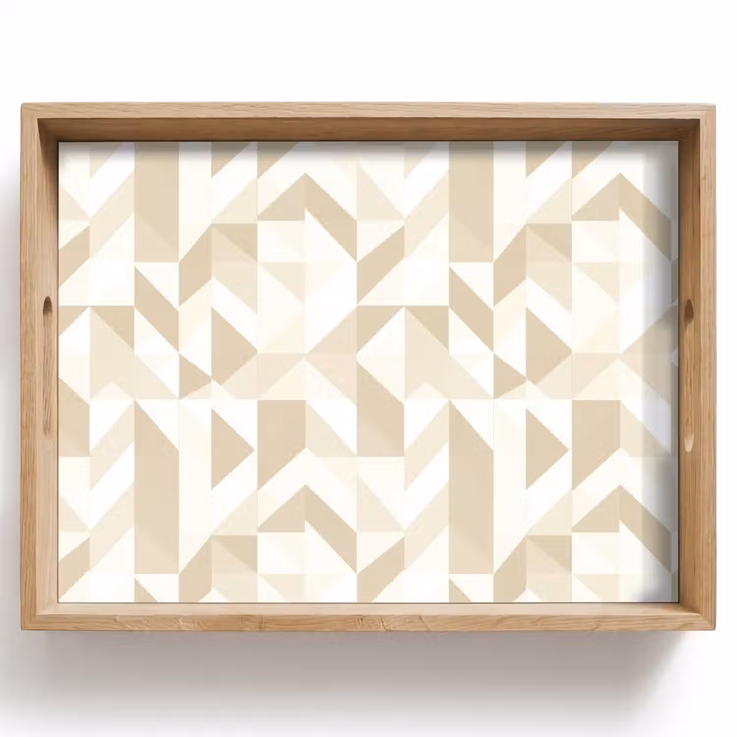 Modern - Abstract - Beige Dienblad Rechthoek middel 911 -z3d_shopping