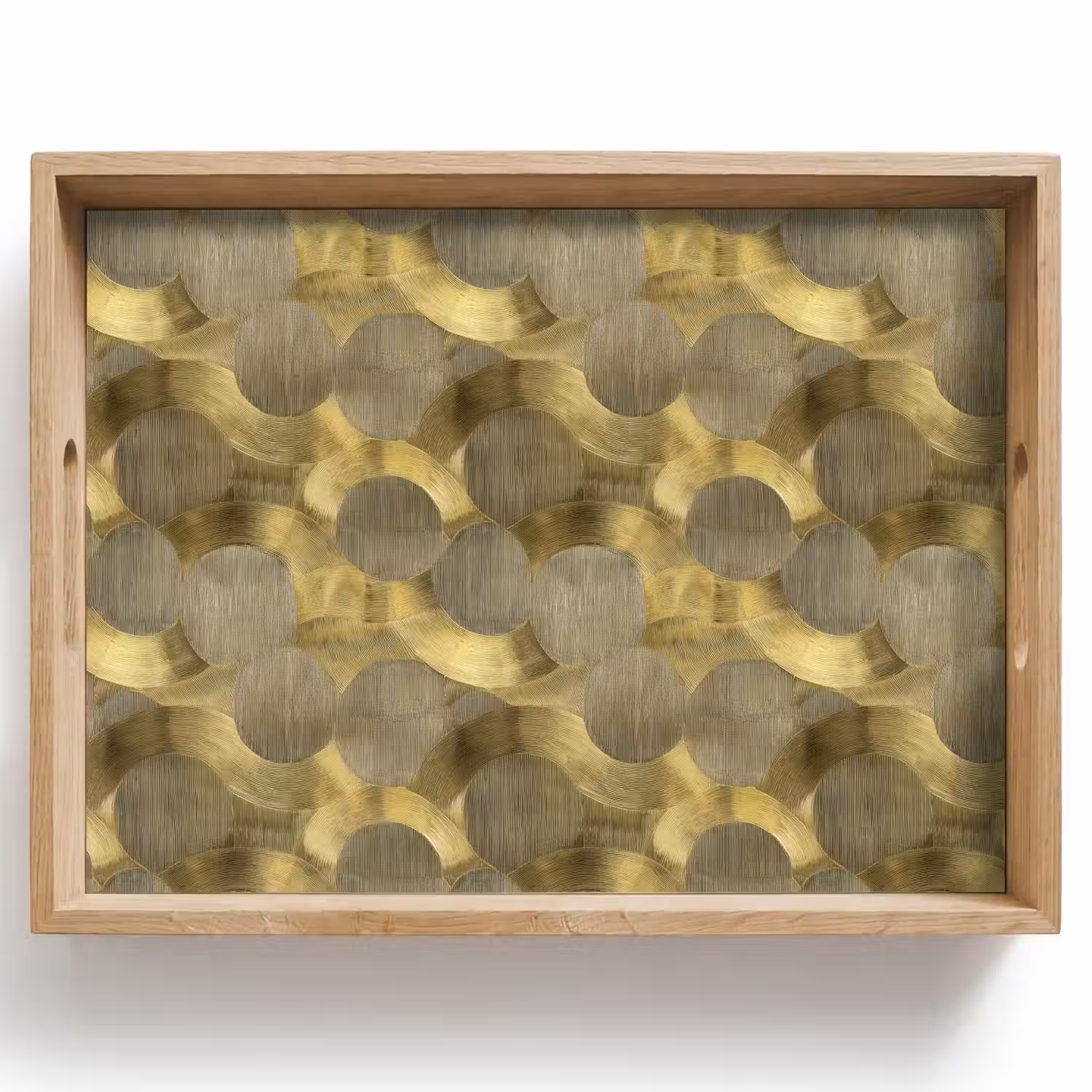 Modern - Geometrisch - Goud Dienblad Rechthoek middel 911 -z3d_shopping