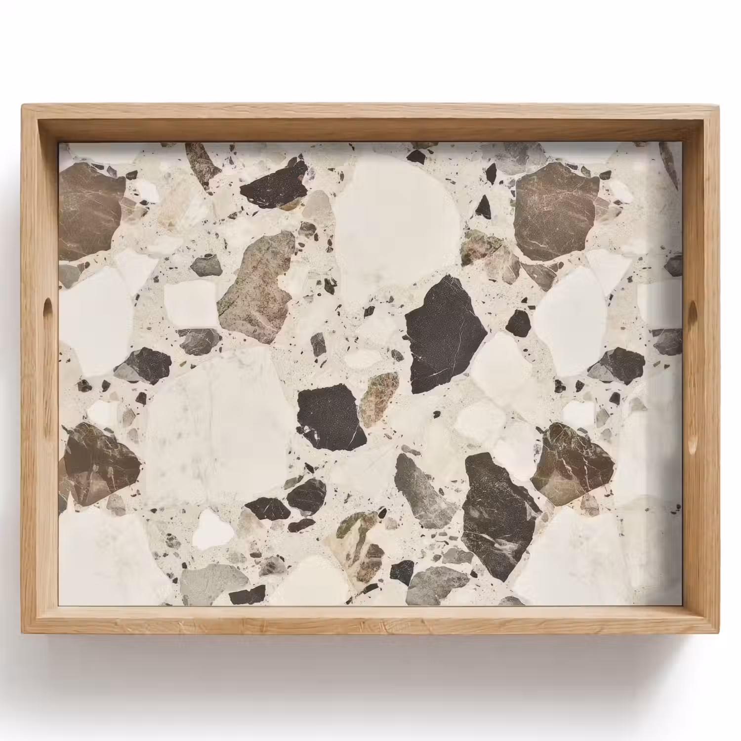 Neutral - Stenen - Decoratie - Terrazzo Dienblad Rechthoek middel -z3d_shopping