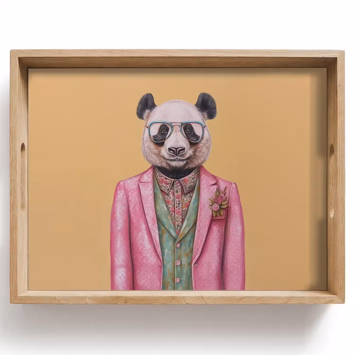 Panda - Pak - Zonnebril - Blauw Dienblad Rechthoek middel -z3d_shopping