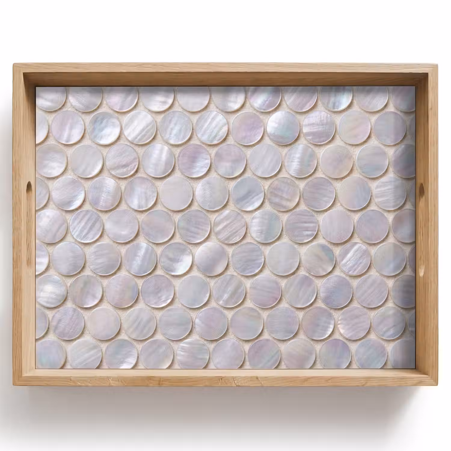 Patroon - Cirkels - Abstract - Modern - Wit Dienblad Rechthoek middel -z3d_shopping