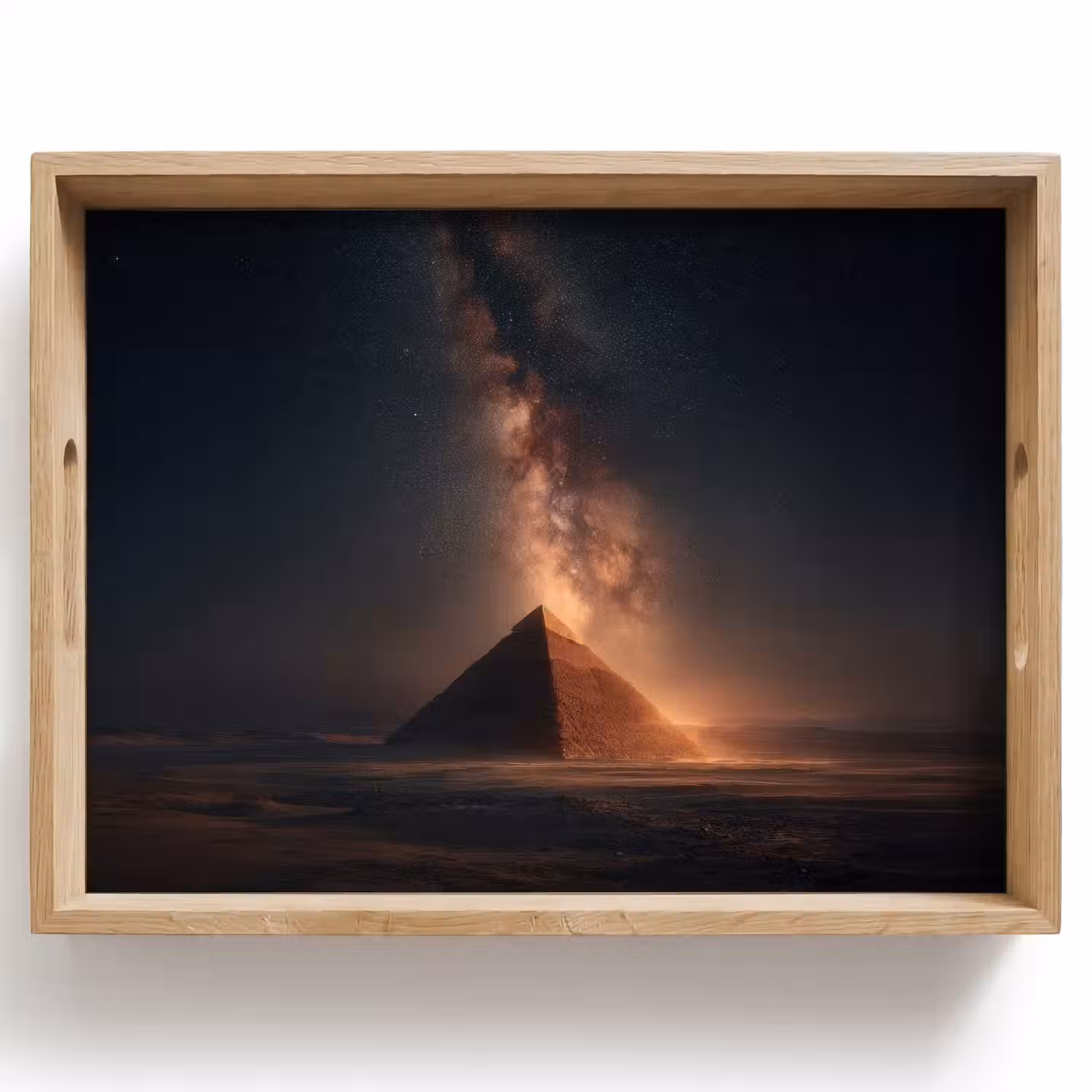Piramide - Woestijn - Licht Dienblad Rechthoek middel -z3d_shopping