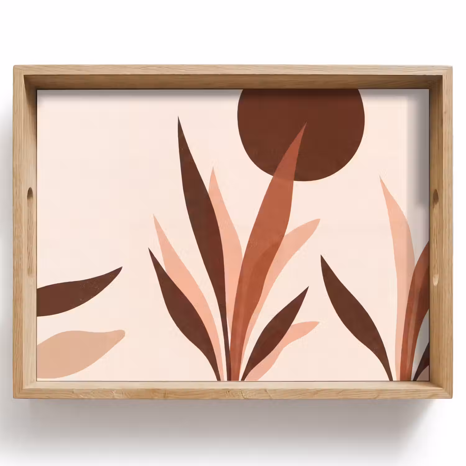Planten - Abstract - Natuur - Bruin Dienblad Rechthoek middel -z3d_shopping