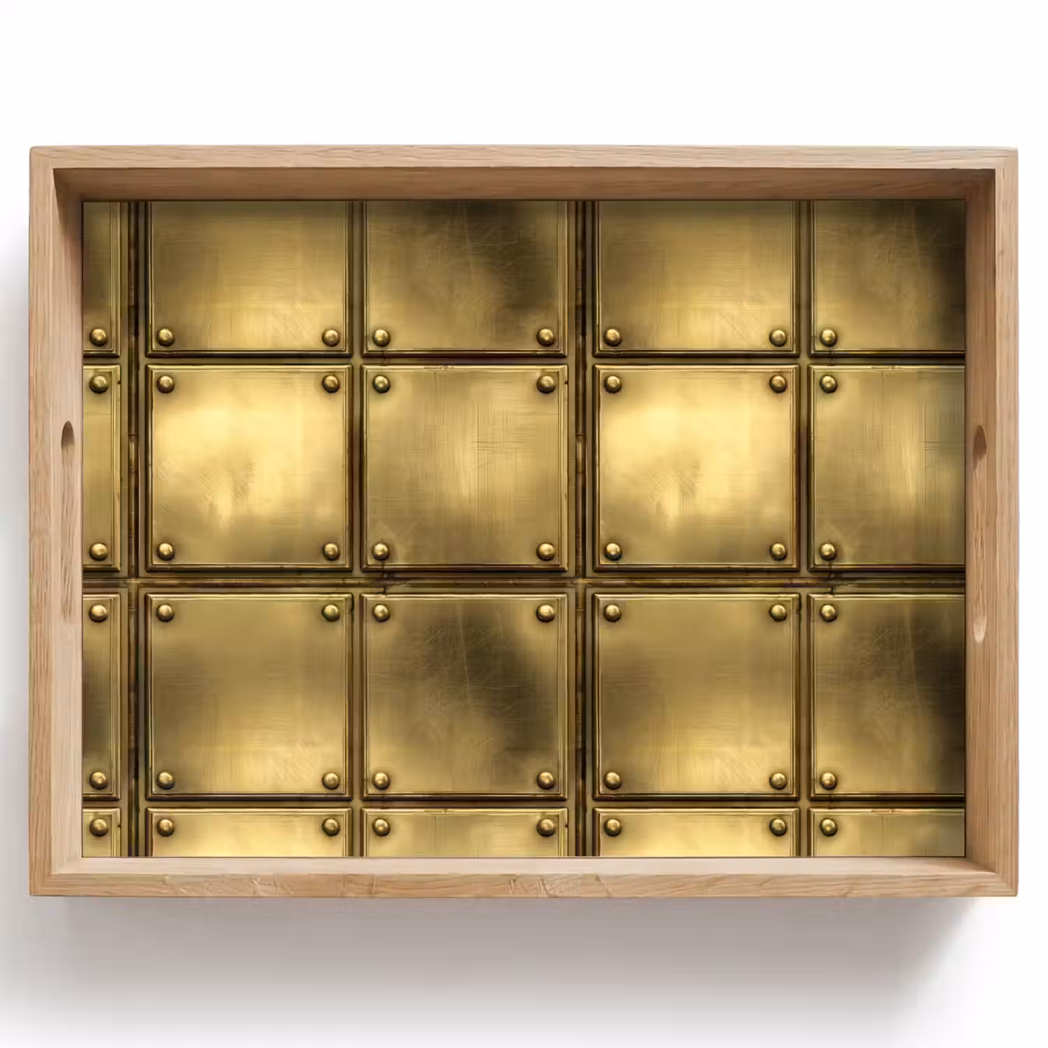 Platen - Industrieel - Stoer - Goud Dienblad Rechthoek middel 911 -z3d_shopping