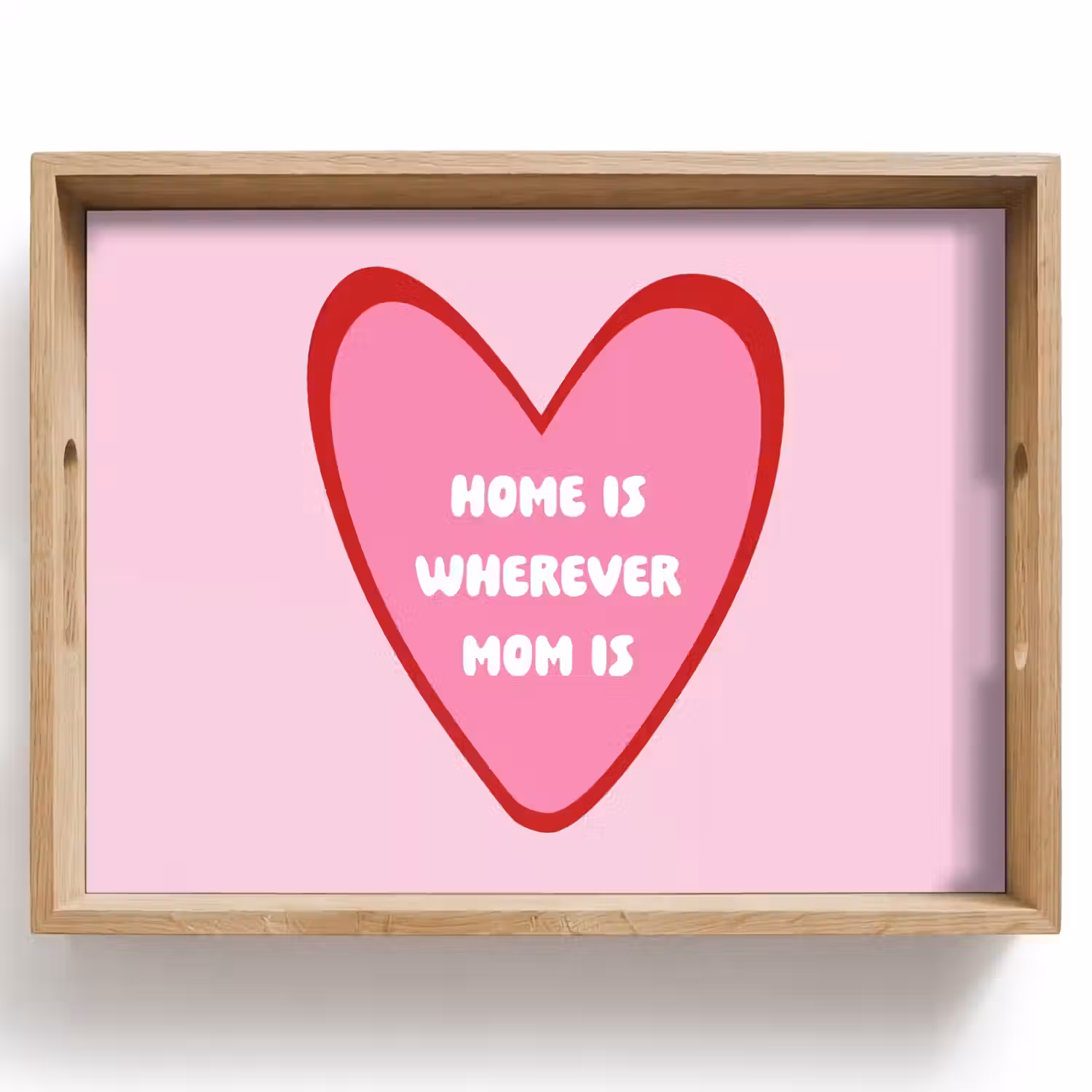 Quote - Moeder - Roze Dienblad Rechthoek middel -z3d_shopping