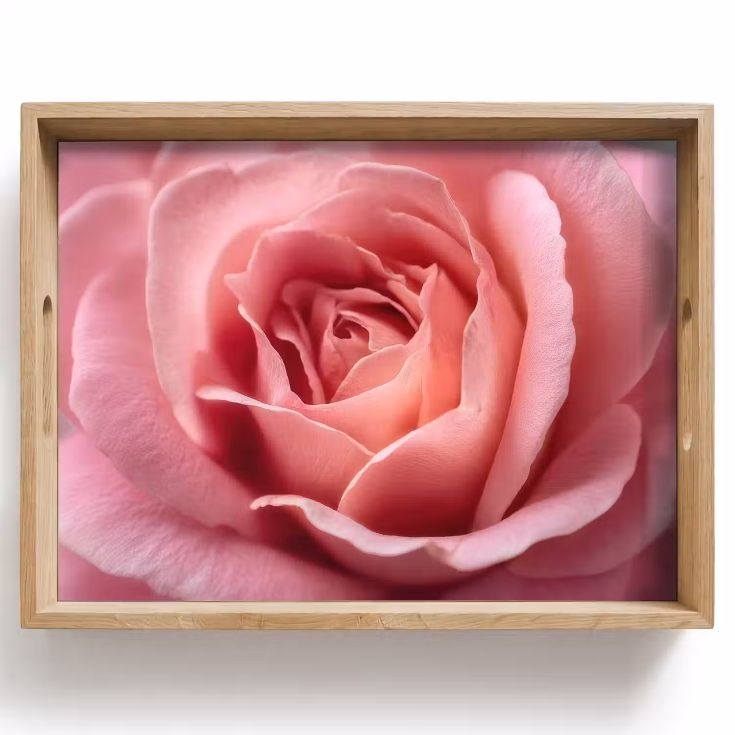 Roze - Roos - Romantisch Dienblad Rechthoek middel -z3d_shopping