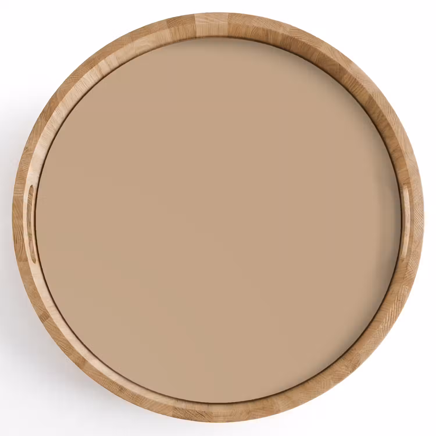 Soft - Taupe - Bruin Dienblad Rond middel 914 -z3d_shopping