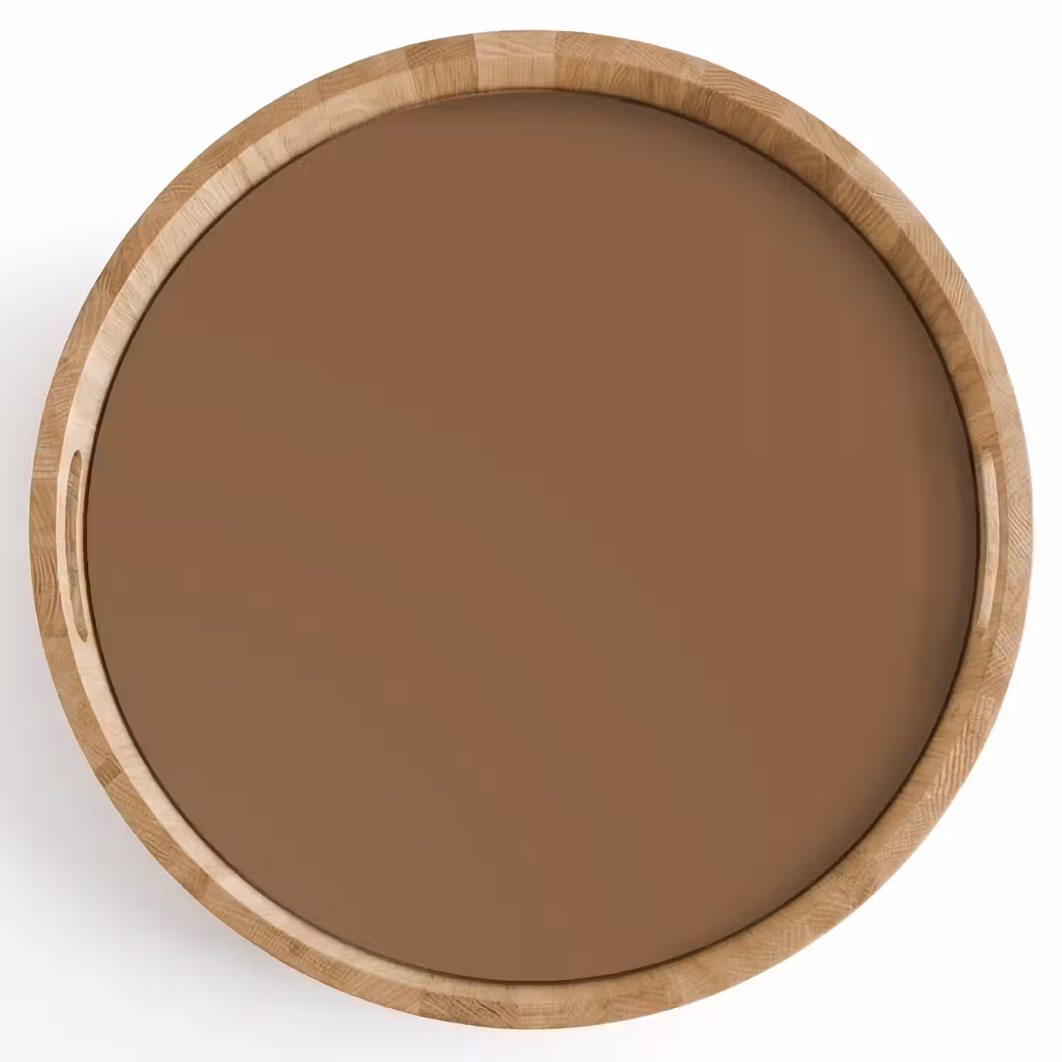 Soft - Walnut - Bruin Dienblad Rond middel 914 -z3d_shopping