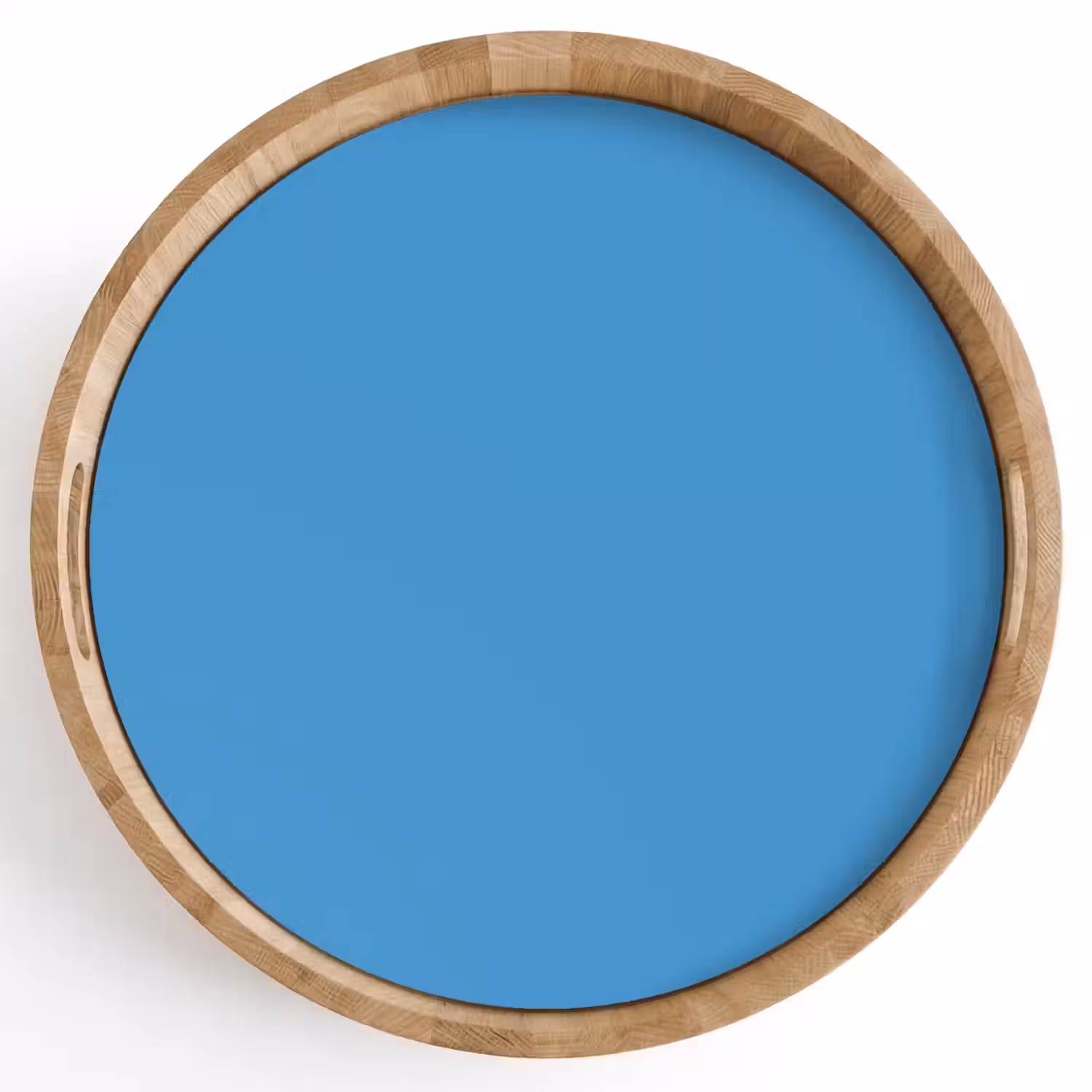 Steel - Blue - Blauw Dienblad Rond middel 914 -z3d_shopping