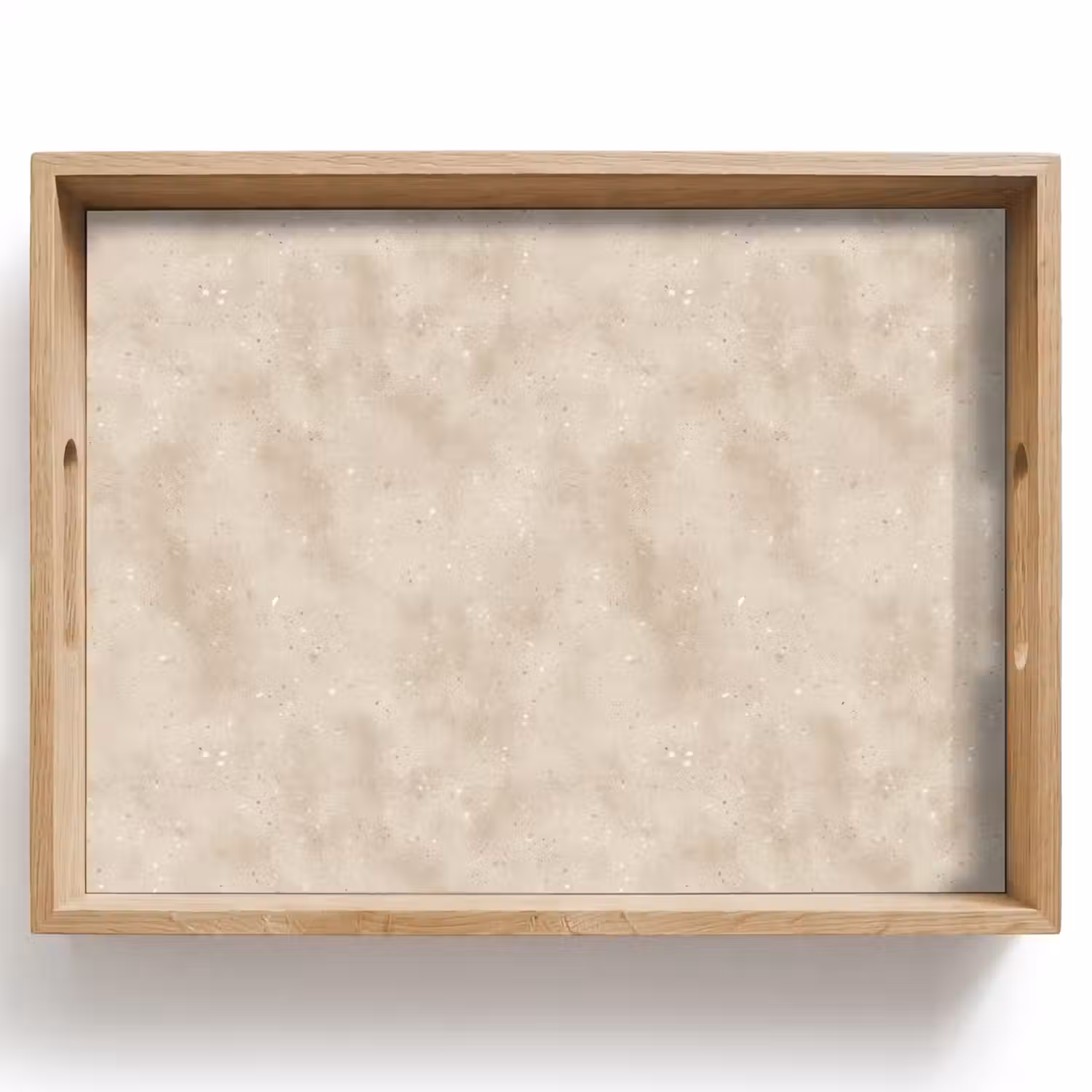 Structuur - Spikkels - Beige Dienblad Rechthoek middel 911 -z3d_shopping
