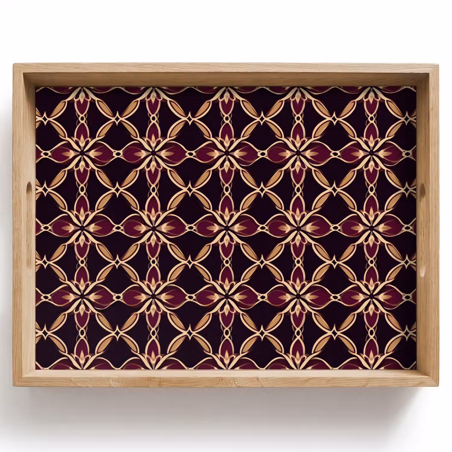 Symmetrisch - Tegel - Burgundy Dienblad Rechthoek middel 911 -z3d_shopping