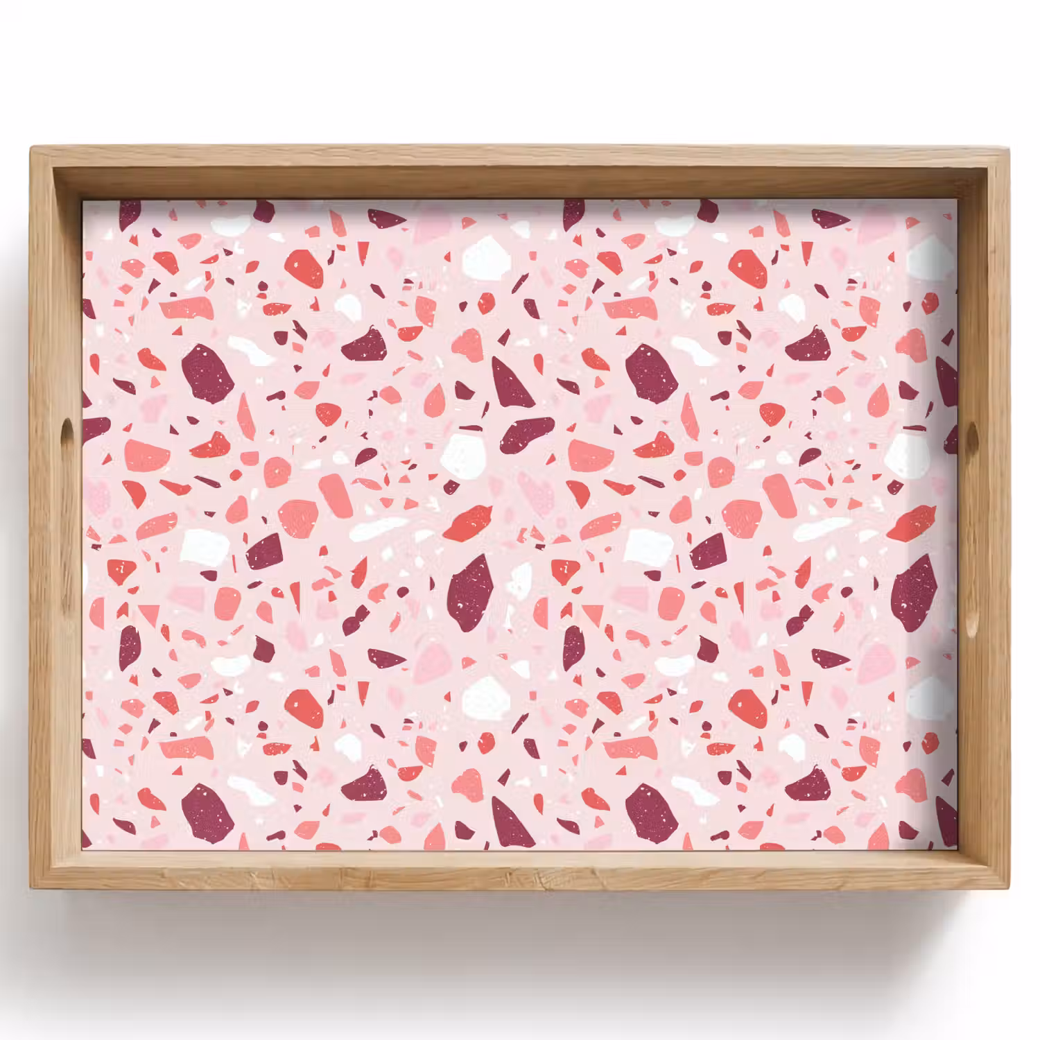 Terrazzo - Patroon - Roze Dienblad Rechthoek middel 911 -z3d_shopping