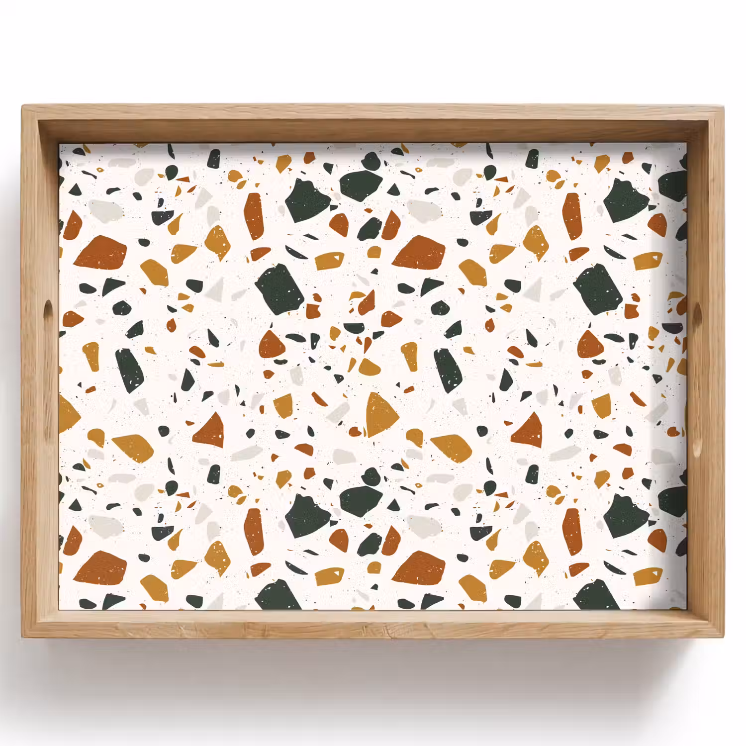 Terrazzo - Patroon - Wit - Terra Dienblad Rechthoek middel 911 -z3d_shopping