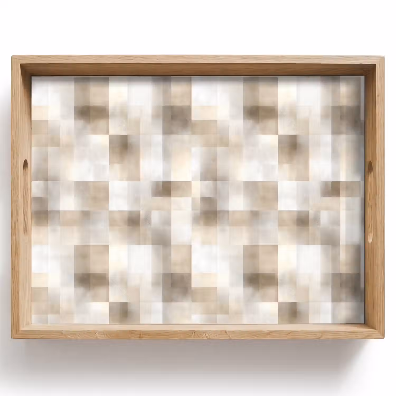 Textuur - Linnen - Beige Dienblad Rechthoek middel 911 -z3d_shopping