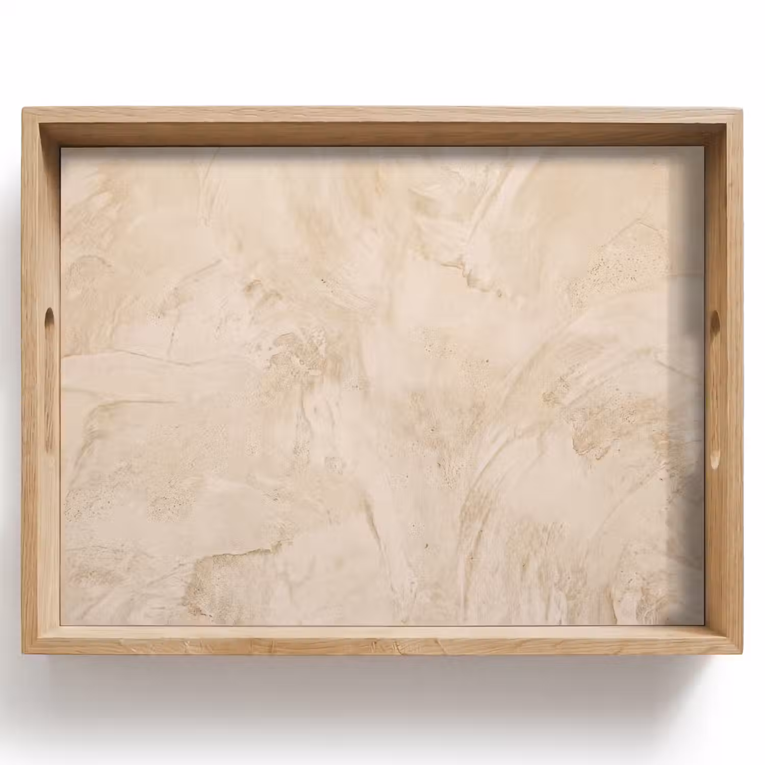 Textuur - Patroon - Abstract - Modern - Beige Dienblad Rechthoek middel -z3d_shopping