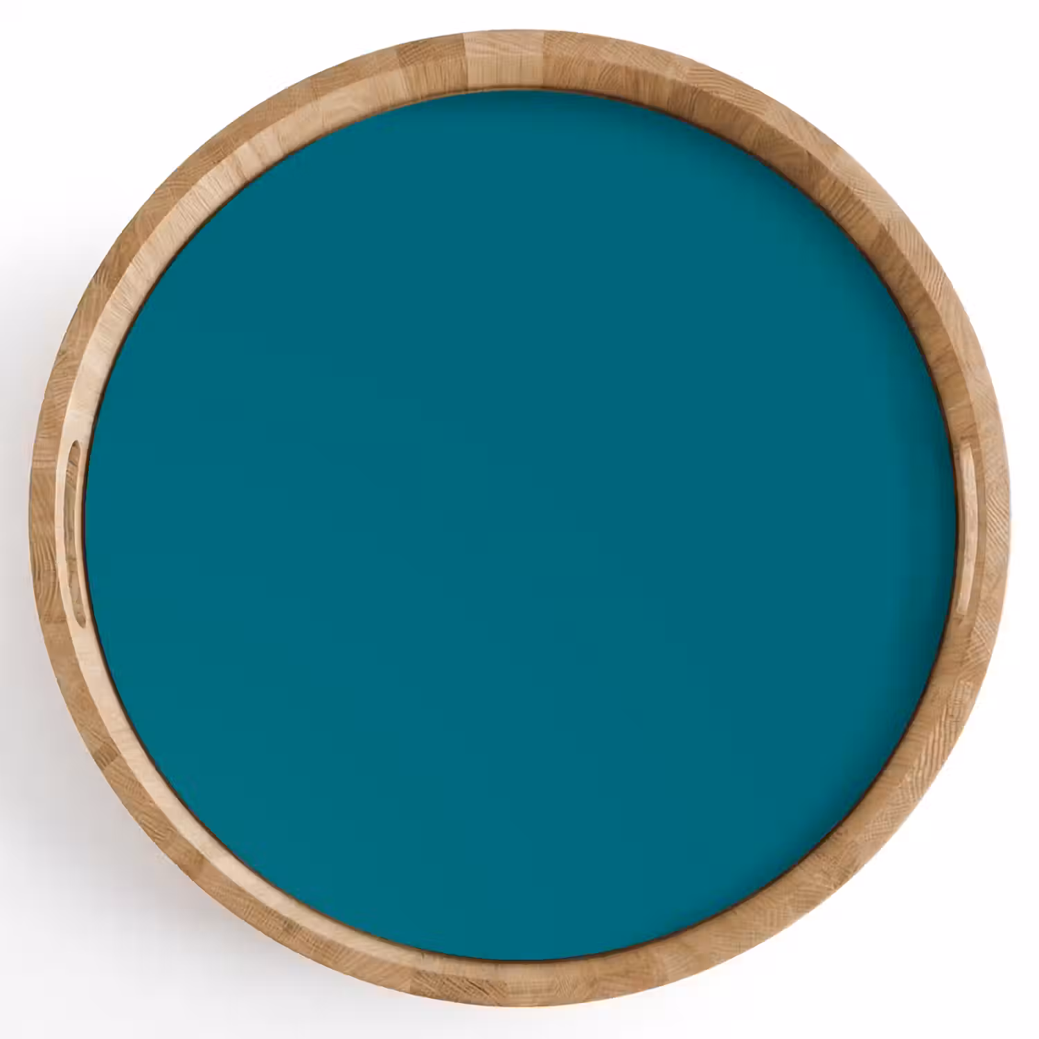 Tropical - Peacock - Blauw Dienblad Rond middel 914 -z3d_shopping