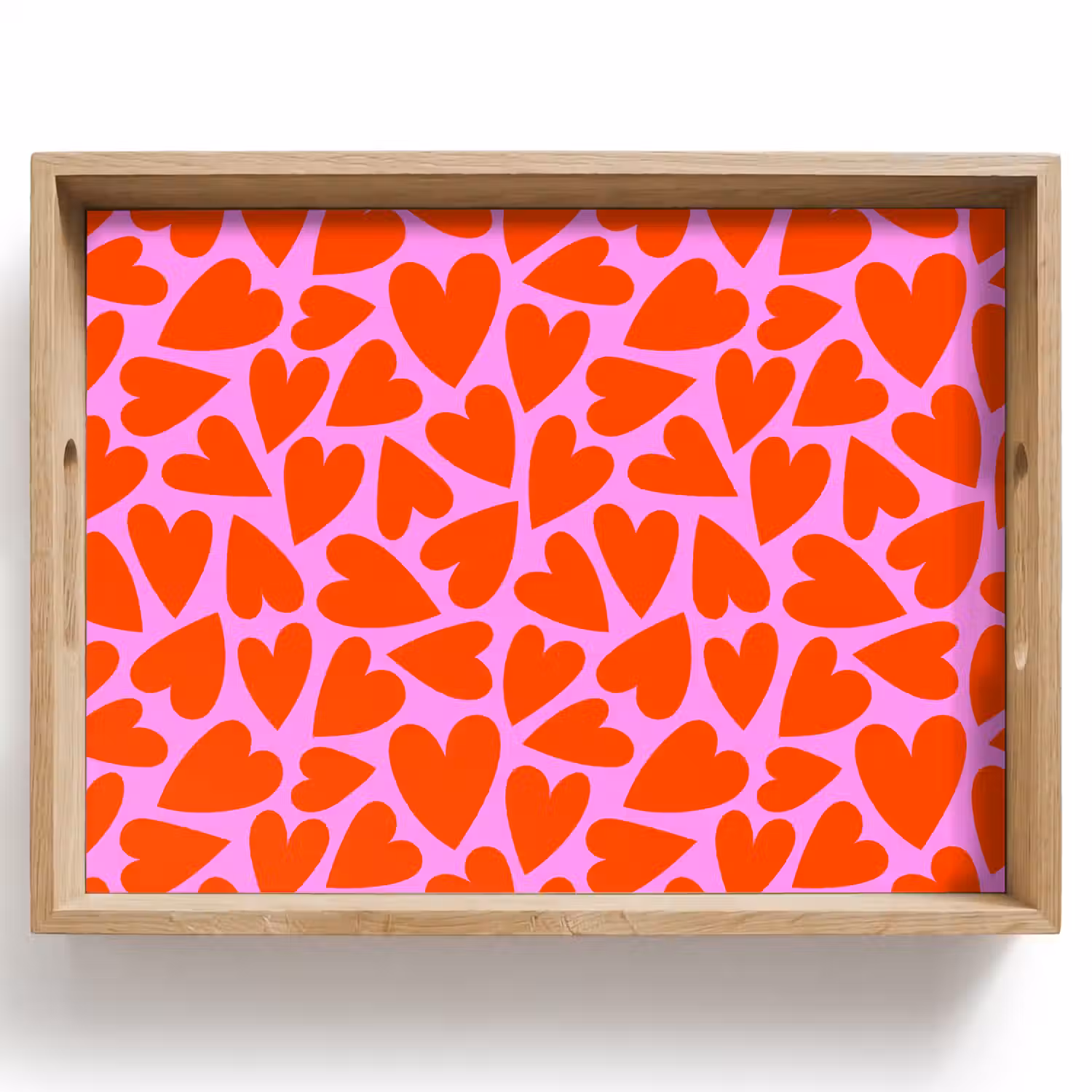 Valentijn - Patroon - Roze - Rood Dienblad Rechthoek middel 911 -z3d_shopping