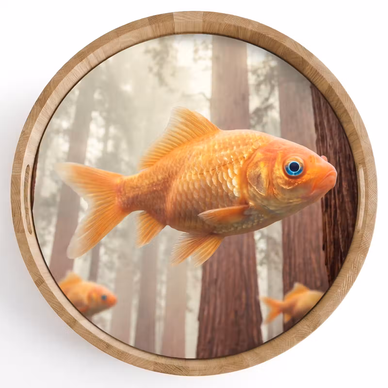 Dienblad - Vis - Bos - Fantasie - Vis - Bos - Fantasie Dienblad Rond middel