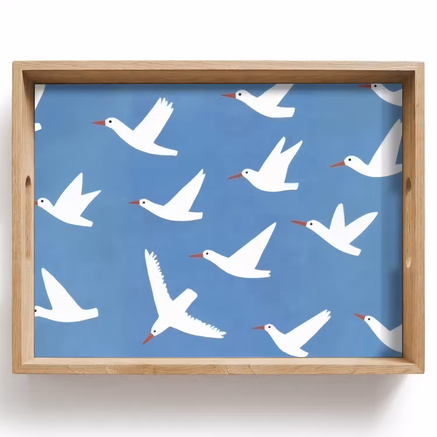 Vogels - Wit - Patroon Dienblad Rechthoek middel -z3d_shopping