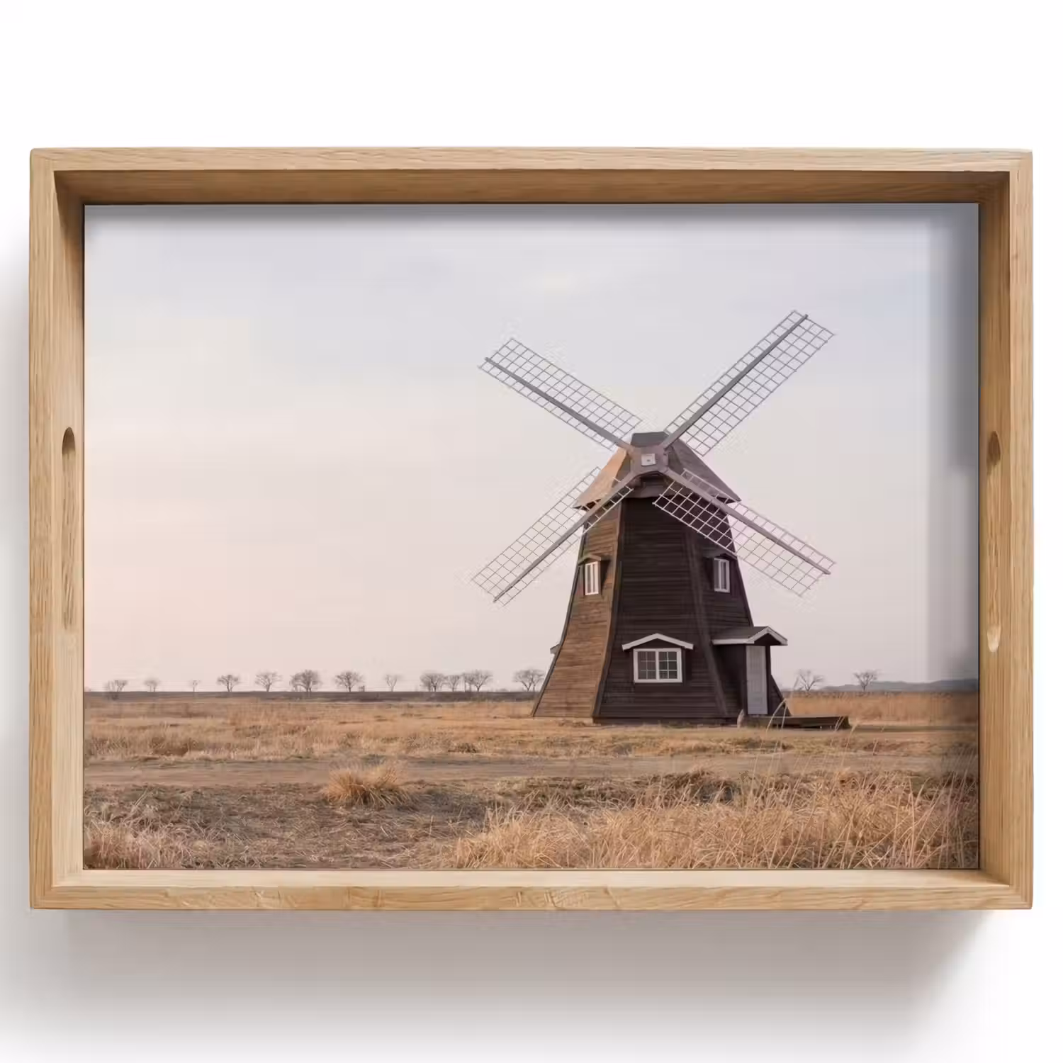 Windmolens - Landschap - Veld Dienblad Rechthoek middel -z3d_shopping