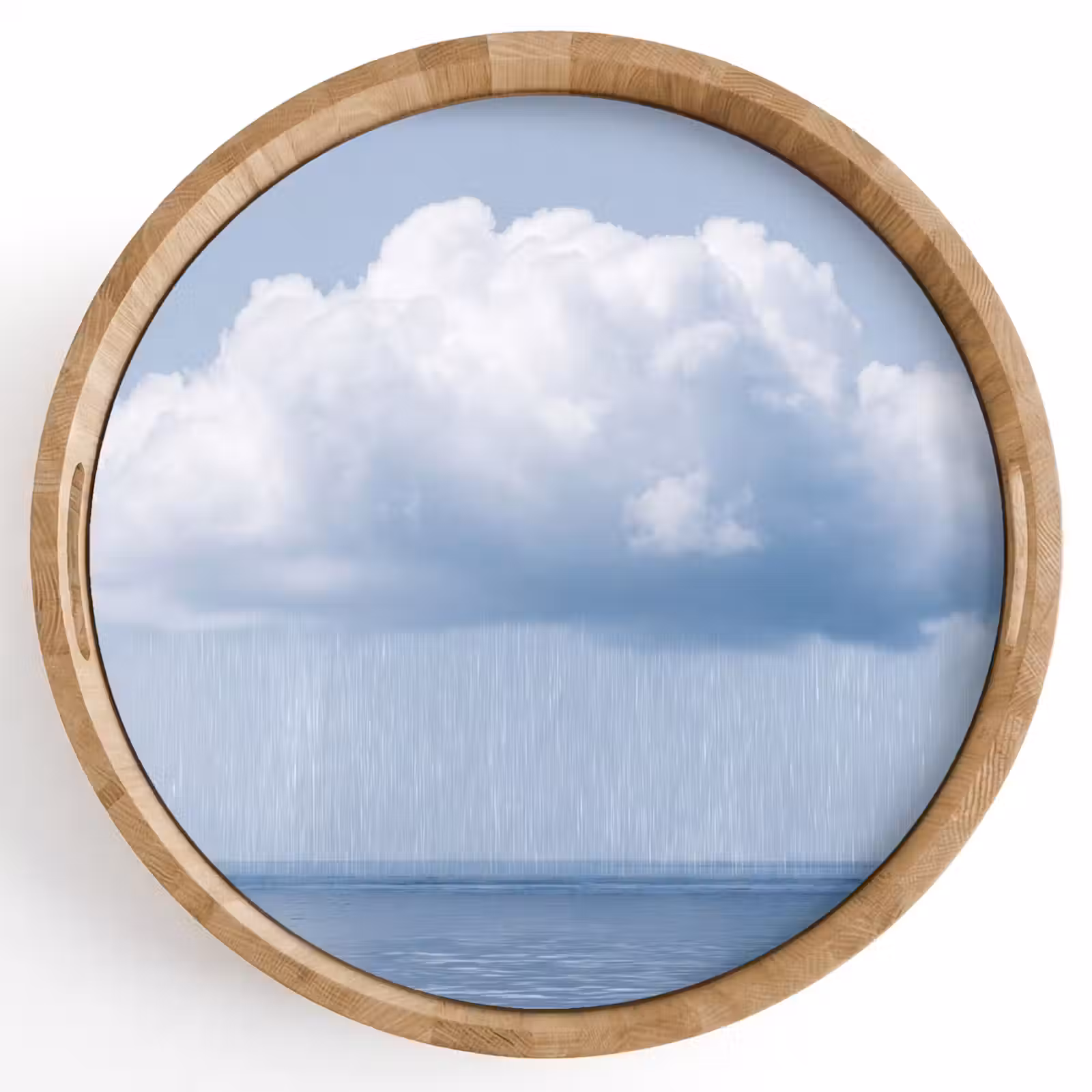 Dienblad - Wolk - Regen - Natuur - Wolk - Regen - Natuur Dienblad Rond middel