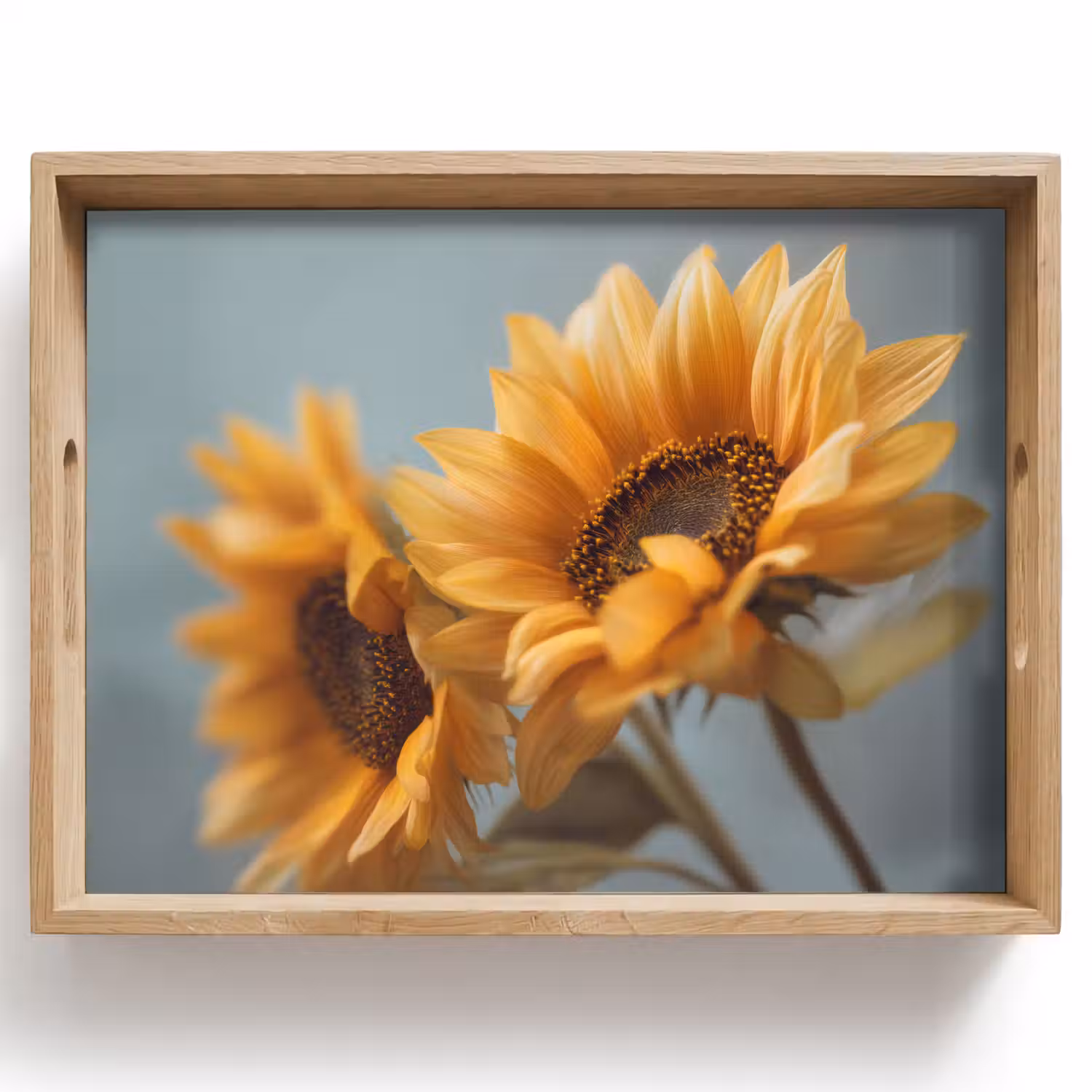 Zonnebloemen - Geel - Wazig Dienblad Rechthoek middel -z3d_shopping