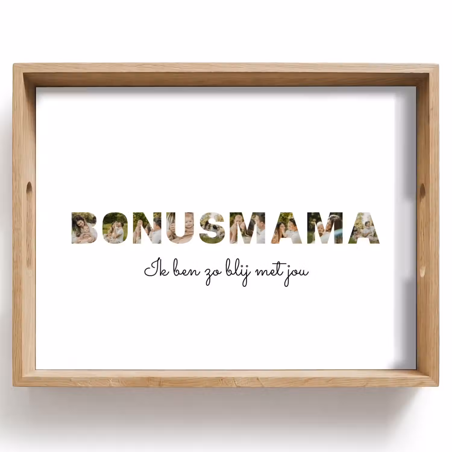 Bonusmama - Lettercollage Dienblad Rechthoek middel -z3d_shopping