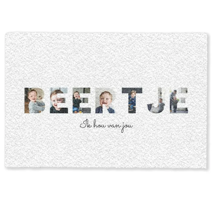 Beertje - Lettercollage Deurmat klein -zkaufland3d