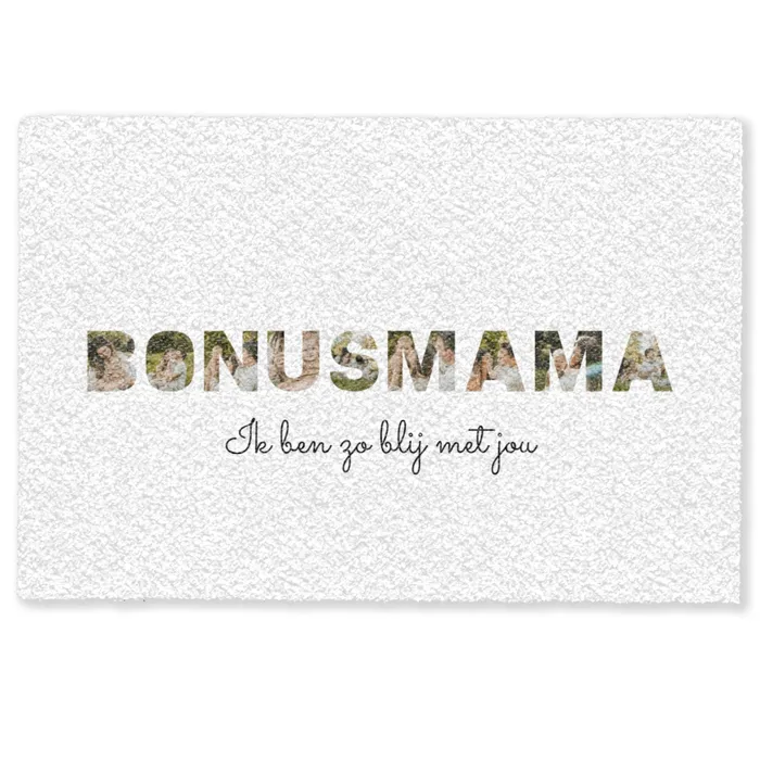 Bonusmama - Lettercollage Deurmat klein -zkaufland3d