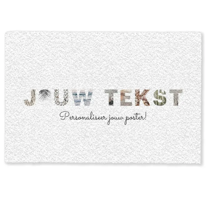 Jouw Tekst - Lettercollage Deurmat klein -zkaufland3d