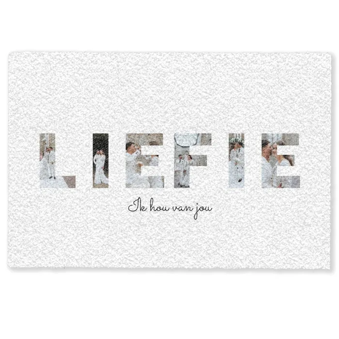 Liefie - Lettercollage Deurmat klein -zkaufland3d