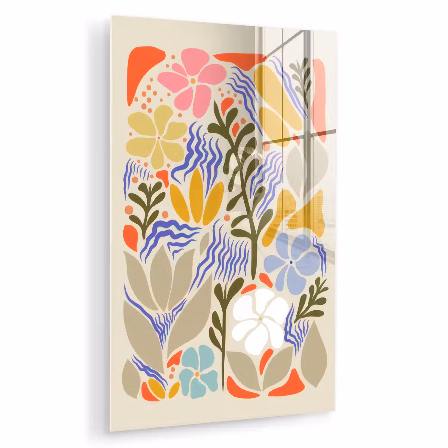 Abstract - Bloemen - Bladeren plexiglas 5mm klein -zzzproduct_nieuw