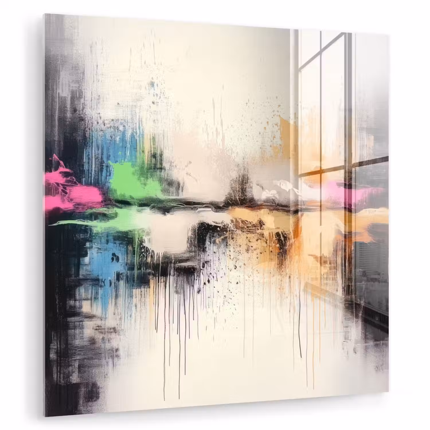 Abstract - Kleurexplosie - Landschap plexiglas 5mm klein -zzzproduct_nieuw