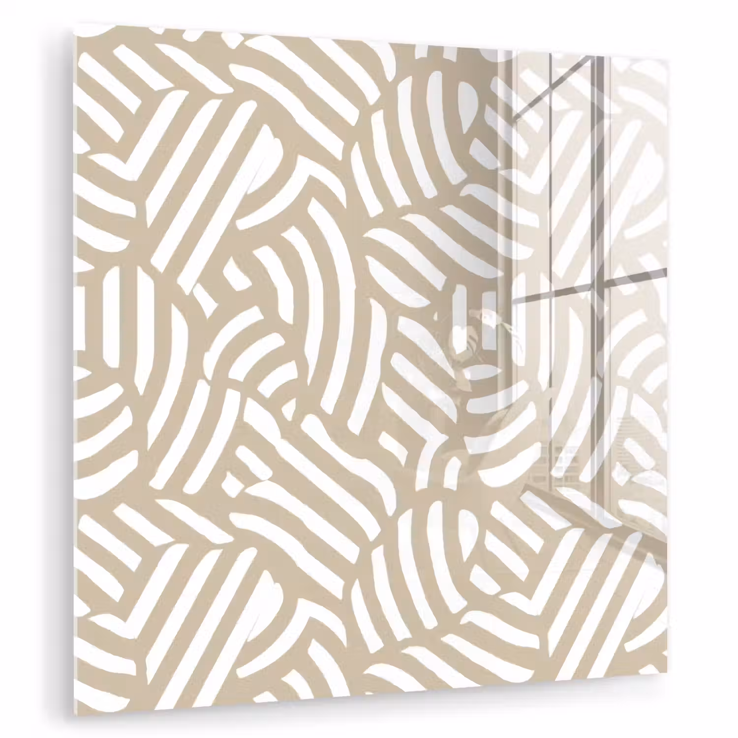 Abstract - Modern - Beige plexiglas 5mm klein 11 -zzzproduct_nieuw