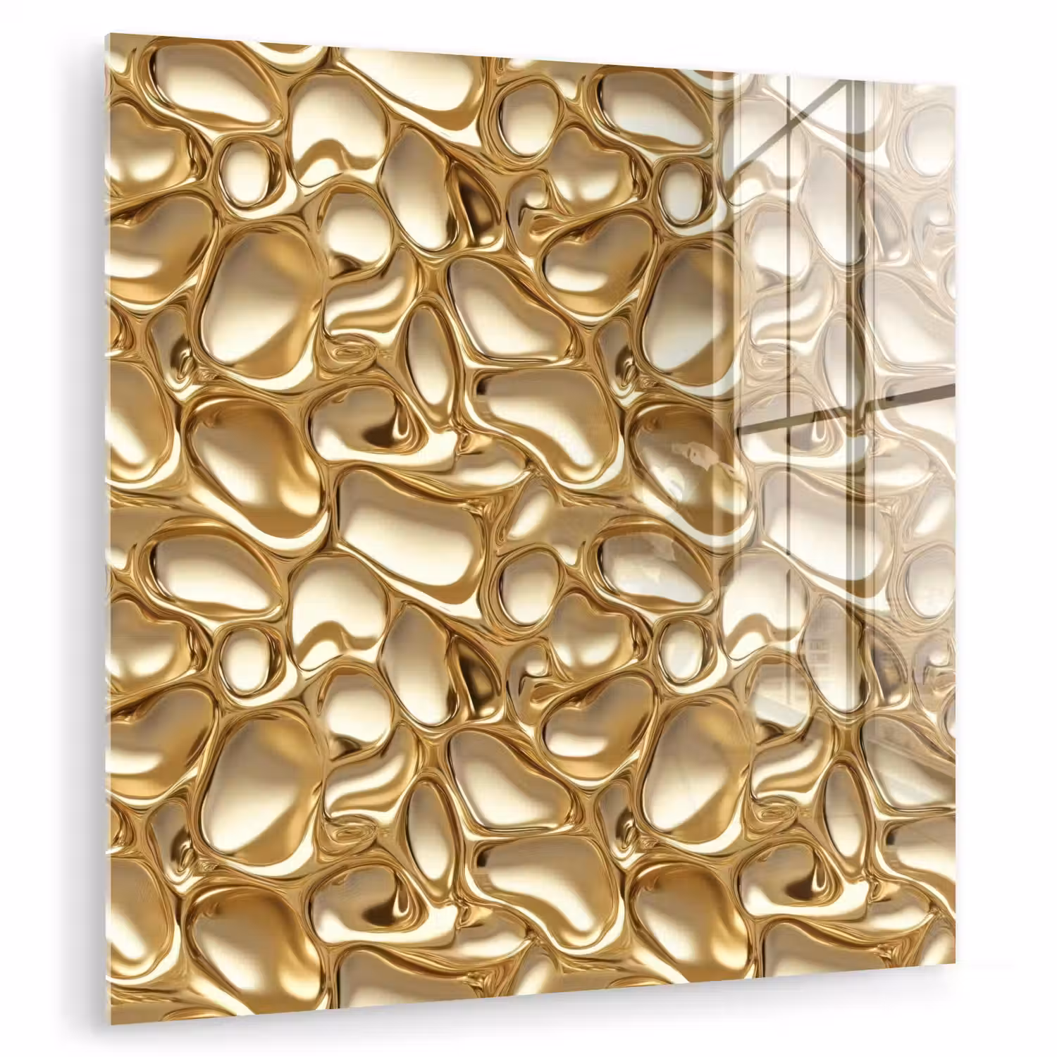 Abstract - Modern - Goud plexiglas 5mm klein 11 -zzzproduct_nieuw