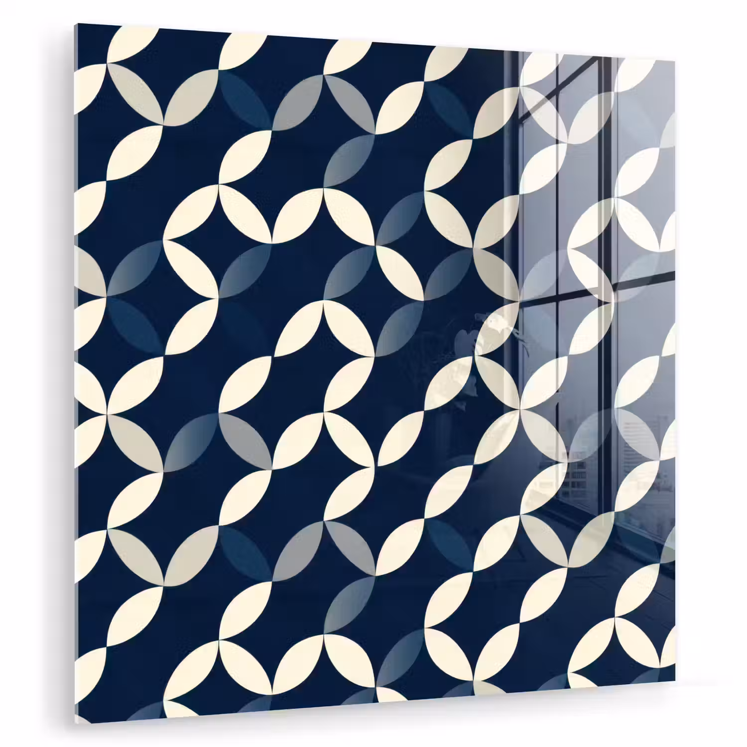 Abstract - Patroon - Blauw plexiglas 5mm klein 11 -zzzproduct_nieuw