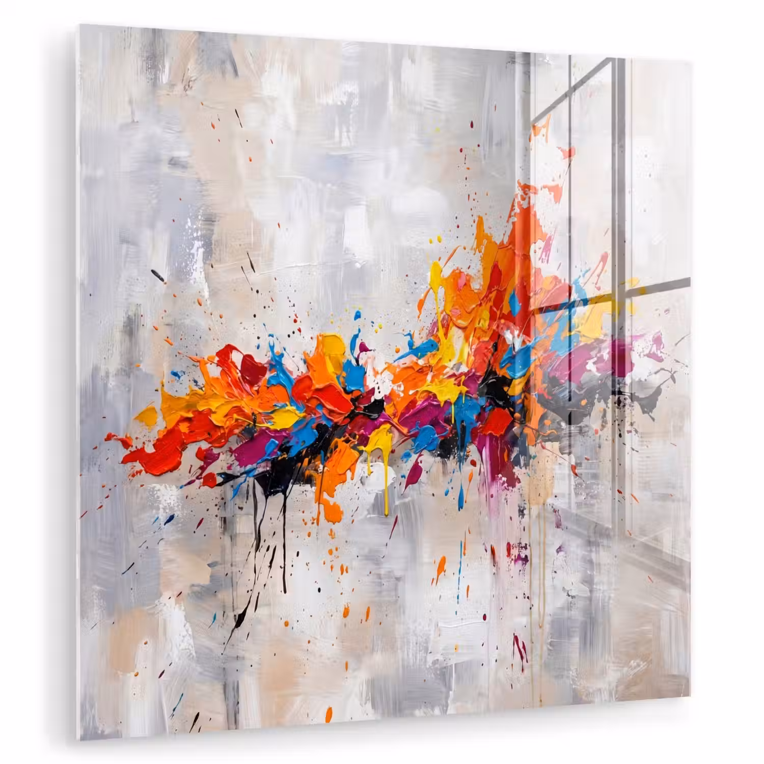 Abstract - Schilderij - Kleurrijk - Dynamisch plexiglas 5mm klein -zzzproduct_nieuw