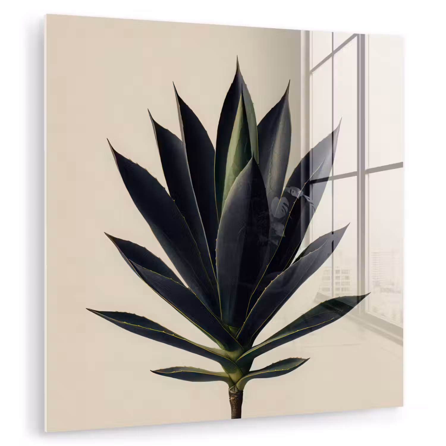 Agaveplant - Symmetrisch - Groen plexiglas 5mm klein -zzzproduct_nieuw
