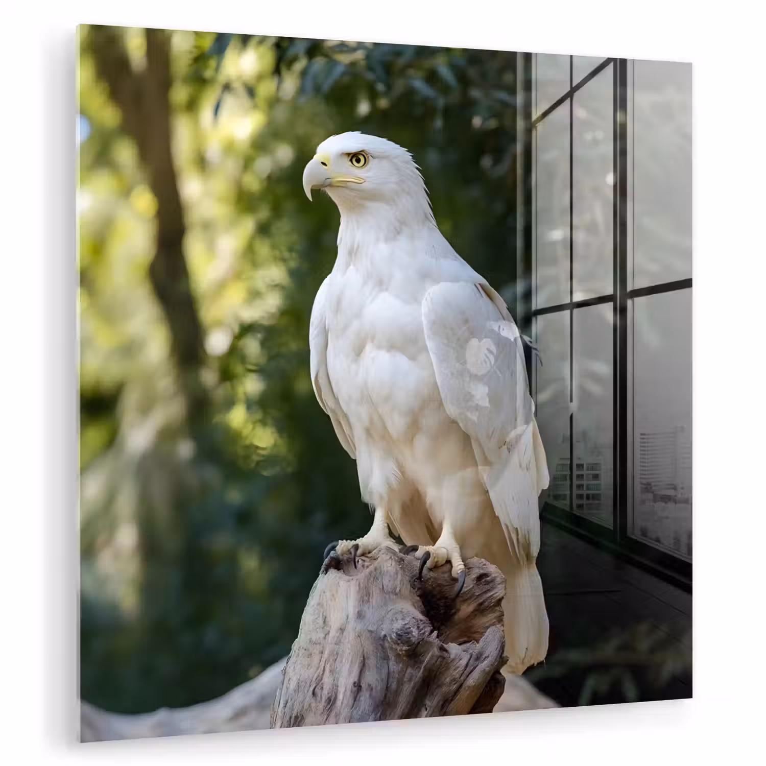 Arend - Hout - Wit - Planten plexiglas 5mm klein -zzzproduct_nieuw