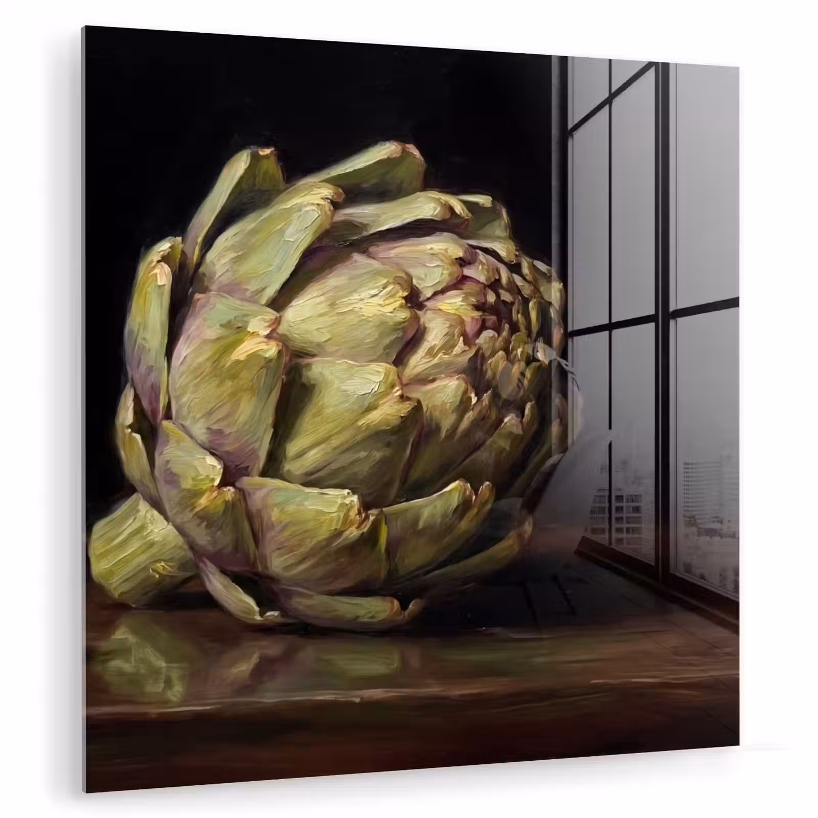 Glas schilderij - Artichok - Eten - Klassiek - Artichok - Eten - Klassiek plexiglas 5mm klein