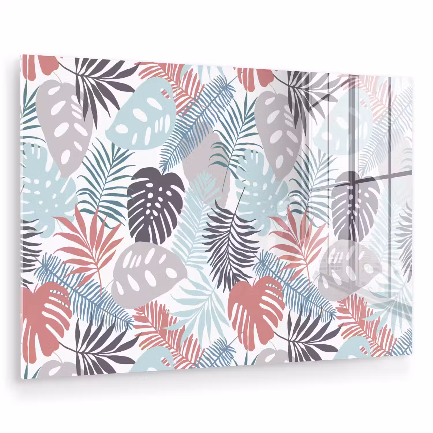 Bladeren - Tropical - Pastel - Jungle plexiglas 5mm klein -zzzproduct_nieuw