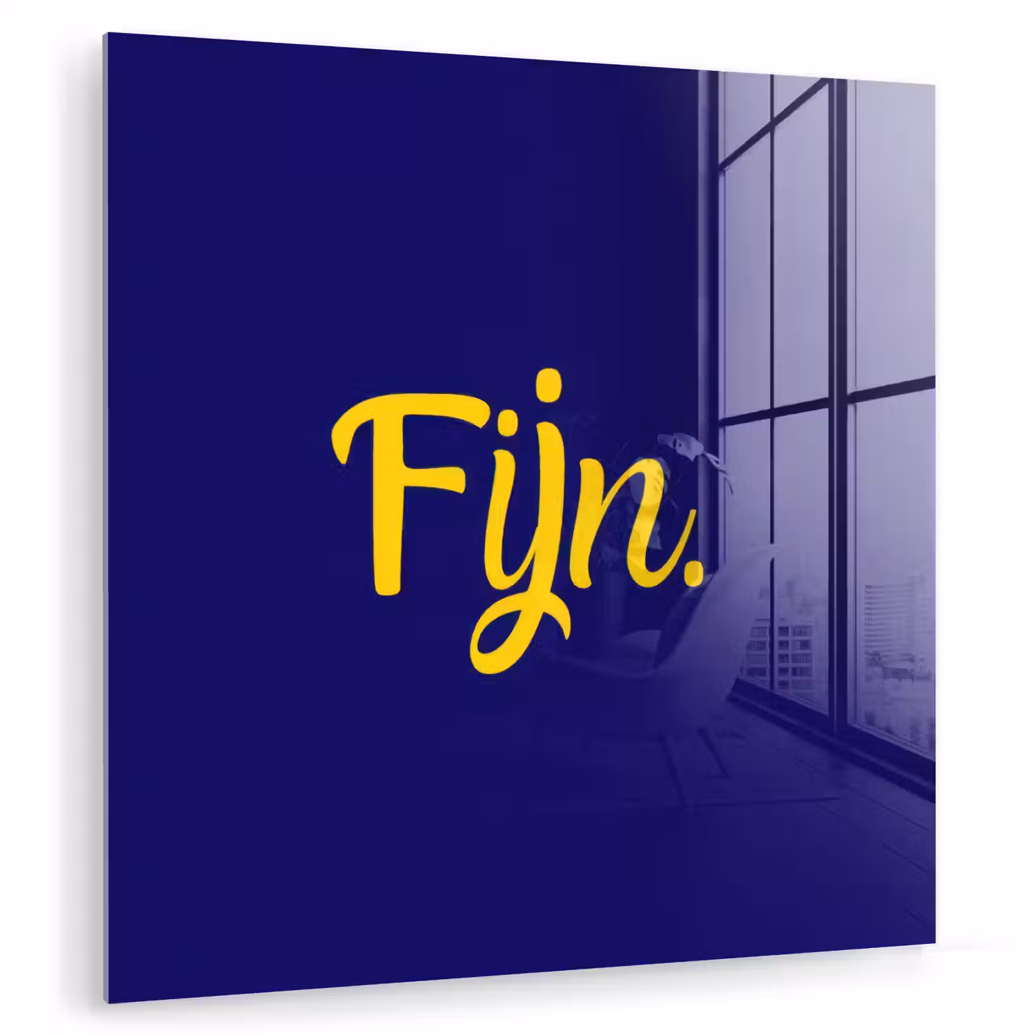 Blauw - Geel - Fijn plexiglas 5mm klein -zzzproduct_nieuw