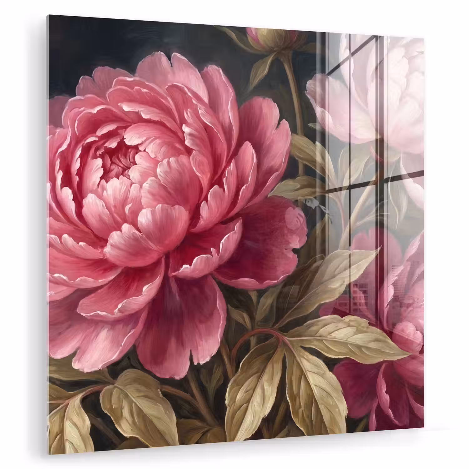 Bloemen - Roze - Klassiek - Natuur plexiglas 5mm klein -zzzproduct_nieuw